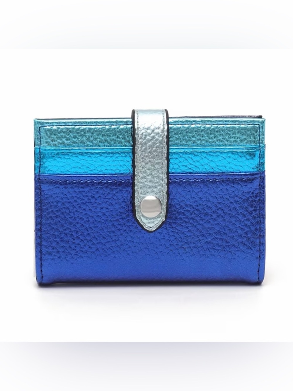 Macy's Metallic Blue and Aqua Women's Wallet